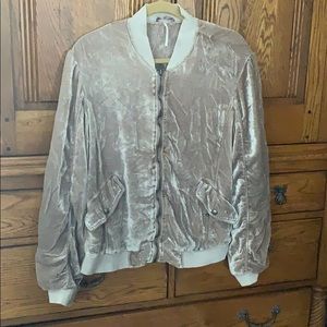 Free People crushed velvet jacket. Has